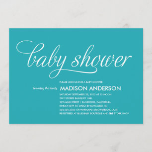 DUS KNOOT BABY SHOWER INVITATIE KAART