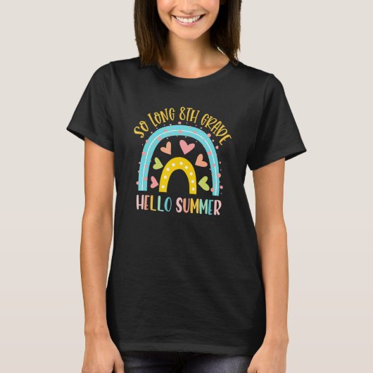 DUS LANG 8 GRADE HALLO SUMMER-leraar Seks T-shirt (Voorkant)