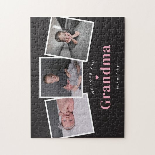 Dus liefhebbende EDITABLE KLEUR, gepersonaliseerde Legpuzzel (Verticaal)