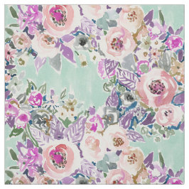 DUS LUSCIOUS kleurrijk Mint Boho Floral Pattern Stof