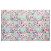 DUS LUSCIOUS kleurrijk Mint Boho Floral Pattern Stof (Fat Quarter)