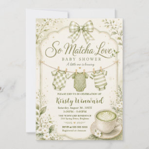 Dus Matcha Liefde Baby Borrel Kaart
