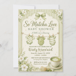 Dus Matcha Liefde Baby Shower Kaart