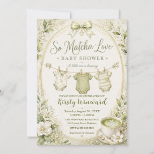 Dus Matcha Liefde Baby Shower Kaart