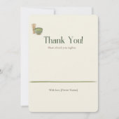 Dus Matcha Liefde Zen Baby Shower Bedankkaart (Voorkant)