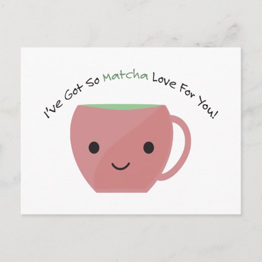 Dus Matcha Love voor jou Briefkaart (Voorkant)
