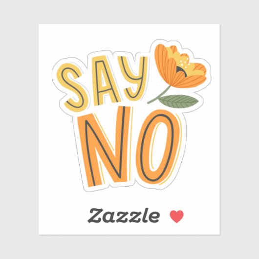 Dus nee sticker (Vel)