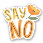 Dus nee sticker (Voorkant)