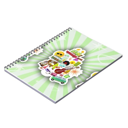 Dus ook voor Fun Retro Collage Notitieboek (Linkerzijde)