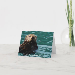 Dus Otter-notecard van het Otter-Zee Kaart