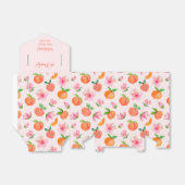 Dus perzik papier gunst doos, tent 3x1.5x3.25 bedankdoosjes (Uitgevouwen)