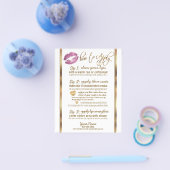 Dus Pink Glitter Lip Instructies 2 Flyer (Enkel)