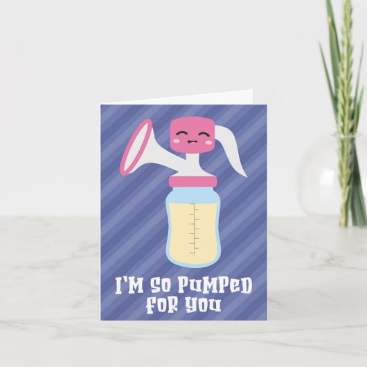 Dus pomped Puns Baby shower Wenskaart Kaart (Voorkant)