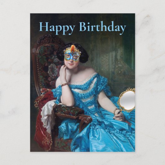 Dus Posh Masquerade Gefeliciteerd Briefkaart (Voorkant)