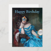 Dus Posh Masquerade Gelukkige Verjaardag (Voorkant / Achterkant)