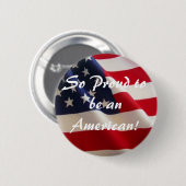 Dus Proud om een Amerikaan te zijn! Ronde Button 5,7 Cm (Voorkant /achterkant)