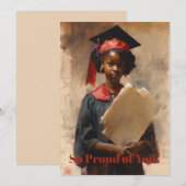 Dus Proud van ons Afstuderen Feestdagenkaart (Voorkant / Achterkant)