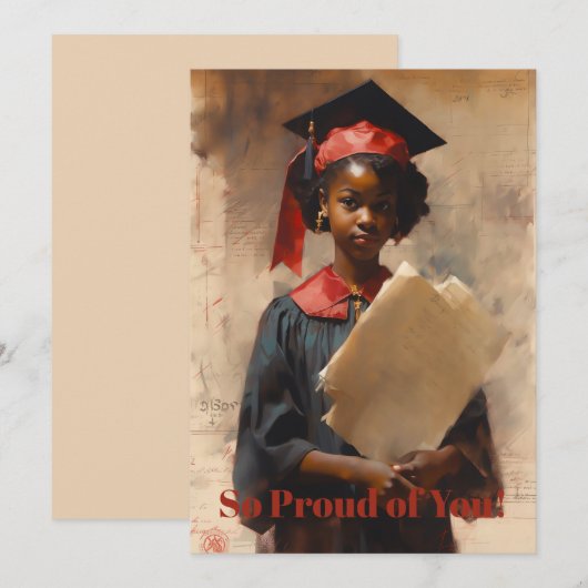 Dus Proud van ons Afstuderen Feestdagenkaart (Voorkant / Achterkant)