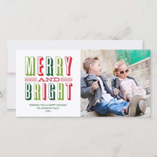 DUS RETRO | VAKANTIEFOTOKAART FEESTDAGENKAART (Voorkant)