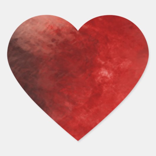 Dus rood abstract 4.1 hart sticker (Voorkant)