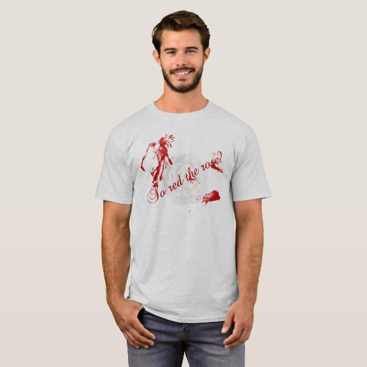 Dus rood het Roos? T-shirt (Voorkant volledig)