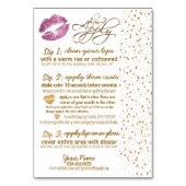 Dus roze en gouden Confetti Lip Instructies 2 Kaart (Voorkant)