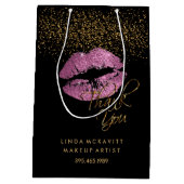 Dus roze glitter lipstick - Dank je Medium Cadeauzakje (Achterkant)