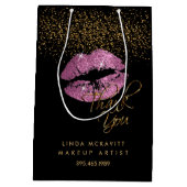 Dus roze glitter lipstick - Dank je Medium Cadeauzakje (Achterkant)