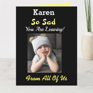 Dus Sad! Groot pensioen uit groep Funny Girl Kaart