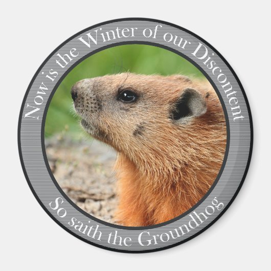 Dus saith de grondhog magneet (Voorkant)