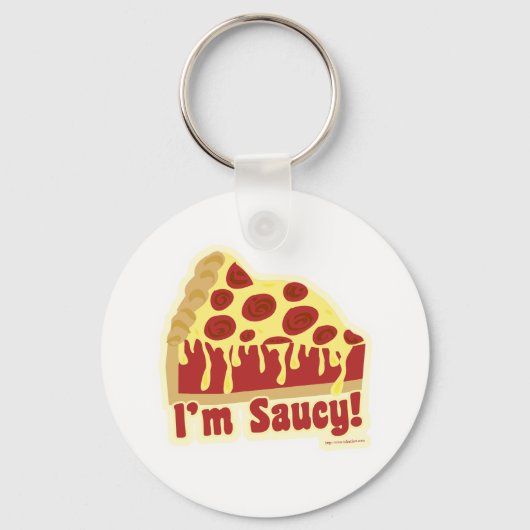 Dus Saucy Deep Pizza Sleutelhanger (Voorkant)