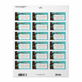 Dus Schattige Birds Lijst adreslabel Etiket (Full Sheet)