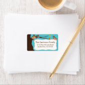 Dus Schattige Monkey Lijst adreslabel Etiket (Insitu)