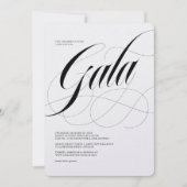 Dus Scripty minimalistische gala uitnodiging (Voorkant)
