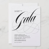 Dus Scripty minimalistische gala uitnodiging (Voorkant)