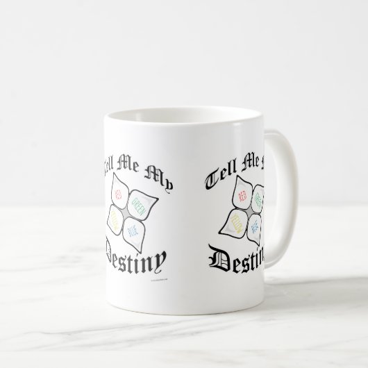 Dus Snarky Fortuneteller Nostalgia Design Koffiemok (Voorkant rechts)