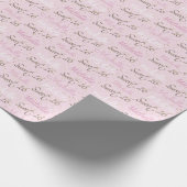 Dus Sweet 16 in Lichtroze en Goud Cadeaupapier (Hoek)