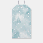 Dus Sweet Blue Ice Cream verjaardagsfeestje cadeau Cadeaulabel (Achterkant)