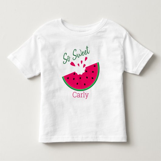 Dus Sweet, gepersonaliseerde schattige harten wate Kinder Shirts (Voorkant)