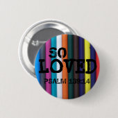 Dus tevreden, psalm 139:14 ronde button 5,7 cm (Voorkant /achterkant)