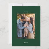 Dus Thankful Green 2 Foto Thanksgiving Feestdagenkaart (Achterkant)