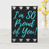 Dus trots van je Glitter Afstuderen Card Kaart (Gele Bloem)