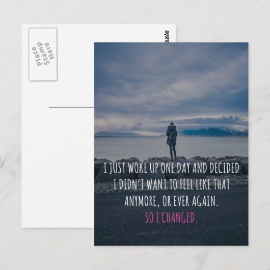 Dus veranderde ik mijn offerte briefkaart (Voorkant / Achterkant)