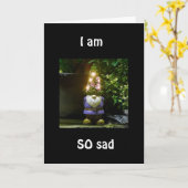 DUS "VERDRIETIG" EN JE ZULT "GEMIST" WORDEN KAART (Gele Bloem)