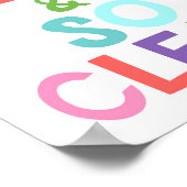 Dus vers en zo schoon Kinder badkamer Poster (Hoek)