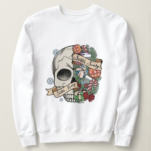 Dus vrolijk zijn enge sweatshirt (Design voorkant)