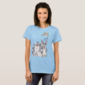 Dus Wass Hop? 3 Cartoon konijnen Aangepast Shirt (Voorkant volledig)