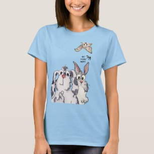 Dus Wass Hop? 3 Cartoon konijnen Aangepast Shirt