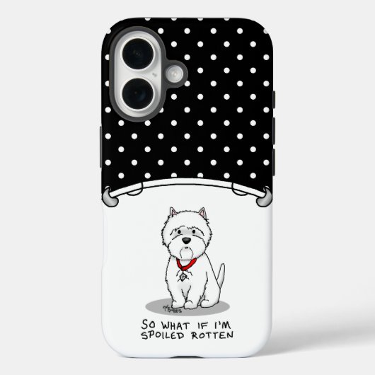 Dus wat als ik bedrukt ben, Rotten Westie Dog? Case-Mate iPhone Case (Achterkant)