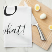 Dus wat een grappige Waterverf Floral 60e verjaard Theedoek (Quarter Fold)